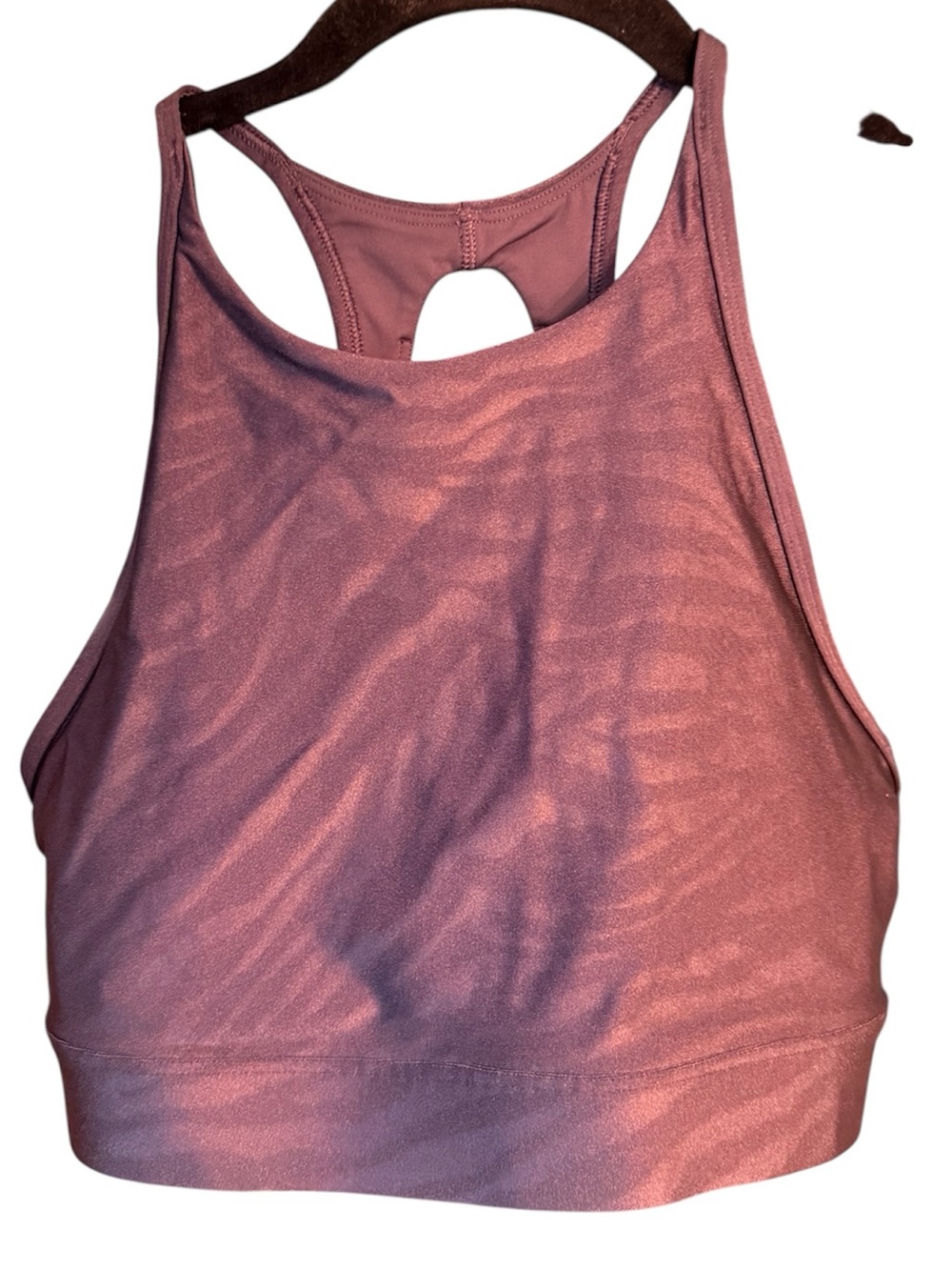 Simone Biles x Athleta Liquid Shine Emboss High Neck Sports Bra, size Small NWT